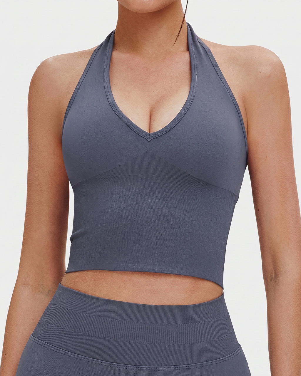 Halter Seamless Sports Bra