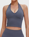 Halter Seamless Sports Bra
