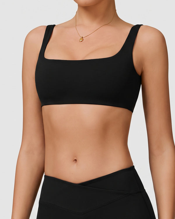 Classic Square Neck Sports Bra