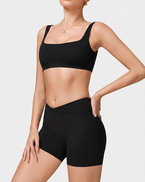 Classic Square Neck Sports Bra