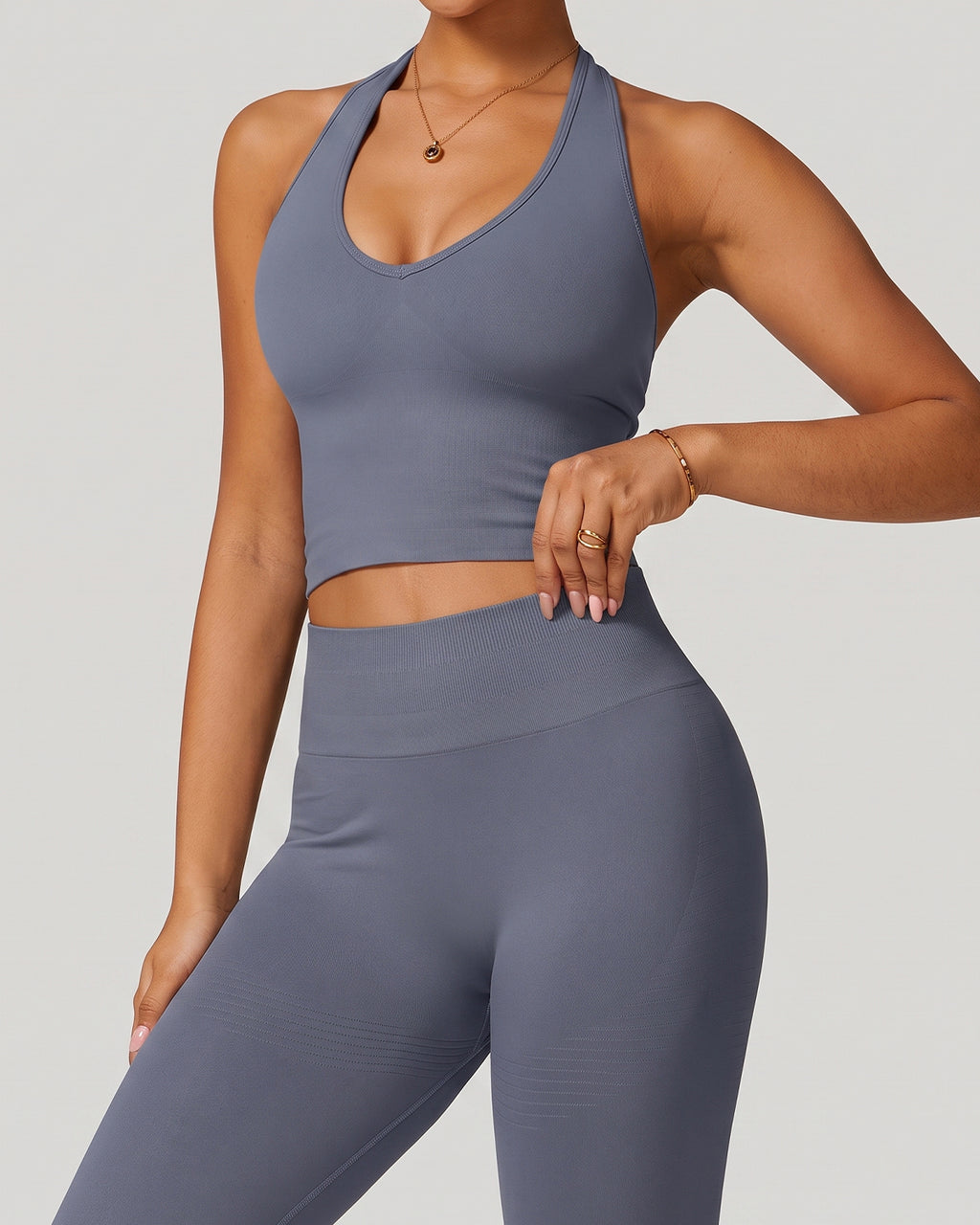 Halter Seamless Sports Bra